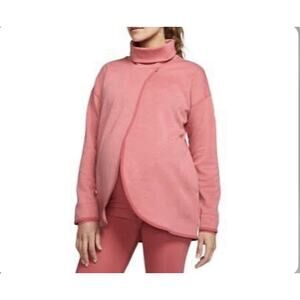Womens Nike Maternity Reversible Pullover Loose Dri-Fit Archaeo Pink Size Med
